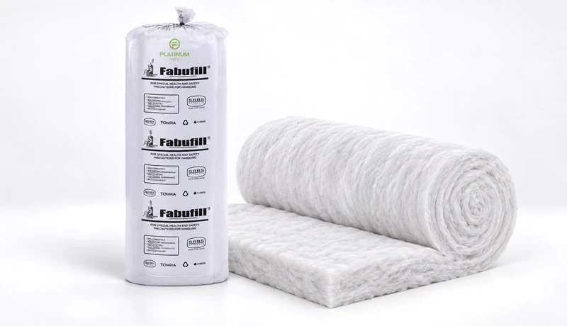 Fabufill polyester ceiling insulation roll